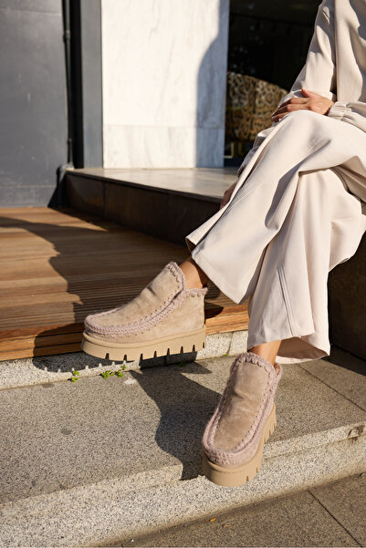 ANGELİNA JONES MUNNY ΓΥΝΑΙΚΕΙΕΣ ΜΠΟΤΕΣ ΚΡΕΜ ΜΠΕΖ ΣΟΥΤ ΚΟΡΚΛΟΥ ΑΛΤΕΡΜΙΝΙ