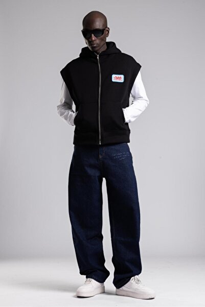 catchjeansro Sleeveless cotton Hooded vest