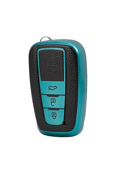 OEM Husă cheie verde cu negru pentru Toyota (RAV4 2023, Prius, Camry, Corolla...