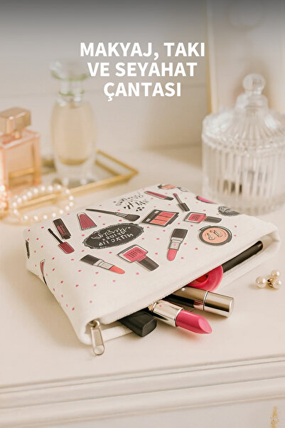 Nandy Home Makeup Patterned Makeup, Travel Bag - Organizer for Inside Suitcase