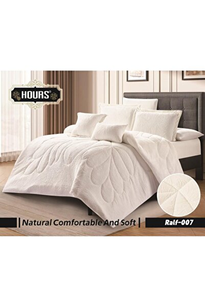 HOURS Butterfly bedspread, single and a half size, winter velvet with faux fur, 4 pieces