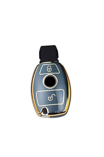 OEM Gray 2-button key cover compatible with Mercedes-Benz (W204 W210 W176 W20...