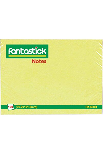 Fantastick - ملاحظات لاصقة (3 × 4) صفراء FK-N304 - 12 قطعة