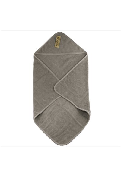 OEM Πετσέτα μπάνιου για μωρά με κουκούλα , βαμβάκι υψηλής ποιότητας, υπεραπορροφητική, γκρι, 75x75