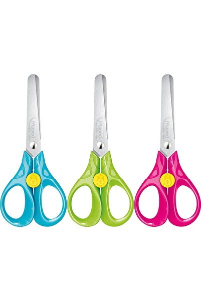 Maped Security Craft Scissors, 13 Cm, Round Tip, Assorted Colors