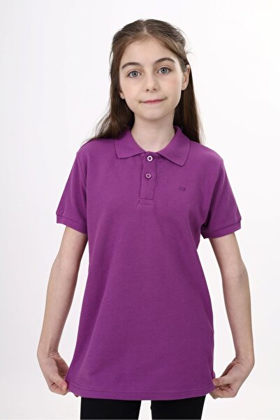 Toontoy Unisex Polo Neck Buttoned Long Short T-Shirt