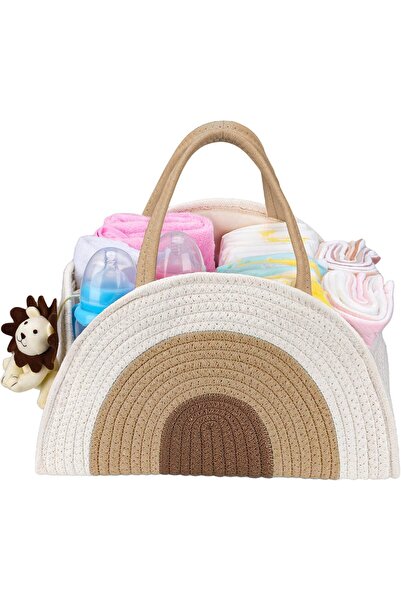 Generic Baby Diaper Caddy Organizer, Baby Basket for Diapers and Baby Wipes, ...