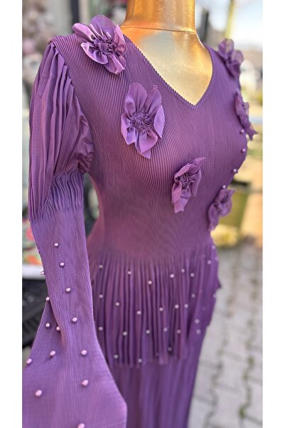 ŞEHRAZAT BUTİK Pearl Purple Set