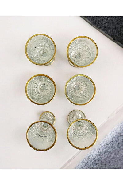 gkzglass home dekor New Year Juliana Glass Gilded Coffee Side Water Glass Water Set for 6 People