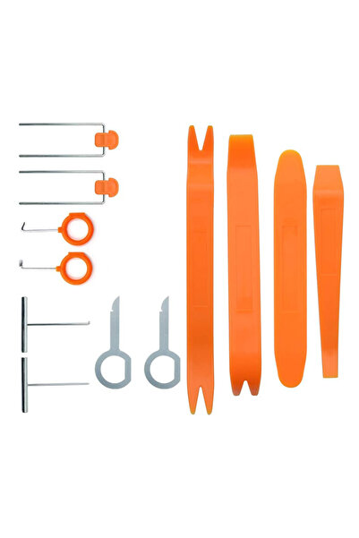 MR.SMART F.T.C Car Trim Removal Tool Kit, 12 Piece Set with Orange Plastic Pr...
