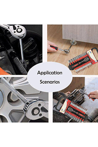 Generic HM 27PCS Socket Set H-0017 – Home & Auto Repair Tool Kit with Ratchet Handle