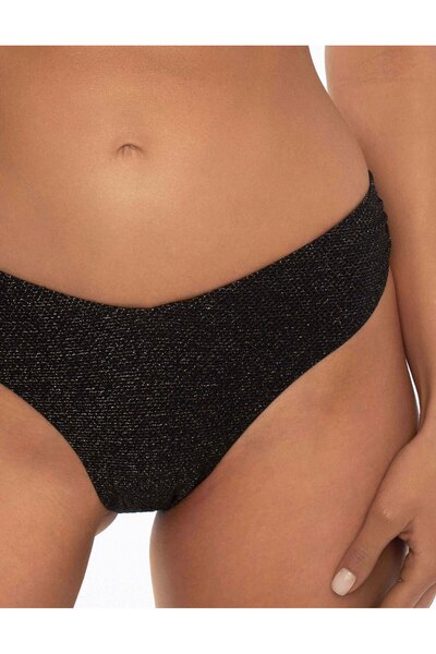 ESOTIQ Women's Bikini Bottom Briefs Swim Panties with Metallic Thread Shimmering | Stardust