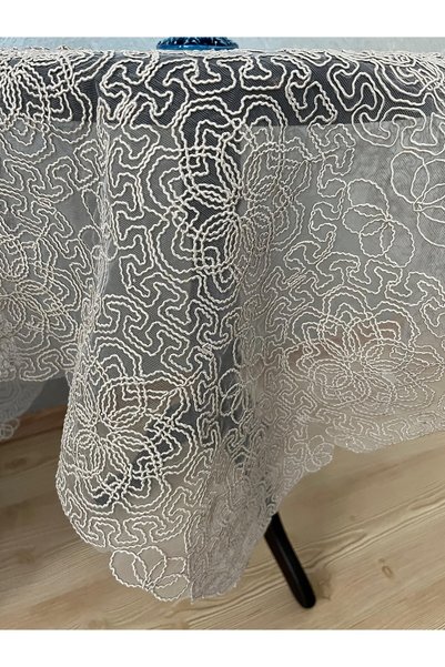 BRL ÇEYİZ HOME Fiskos Tablecloth Tulle Laced Dowry Holder