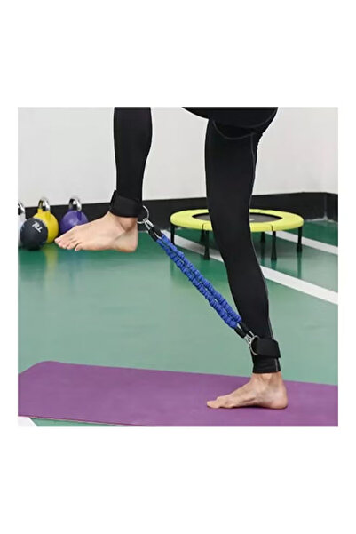 Fitness World Leg Strengthening Resistance Band Set with Ankle Straps, One Size