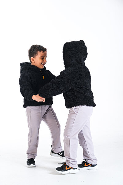 Classio Kids Boy's Plush Zippered Lined Coat