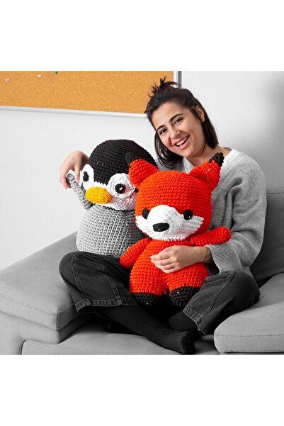 sylar Loren Combed Cotton Fabric Hand Knitting Yarn Gray - 24 - 33523