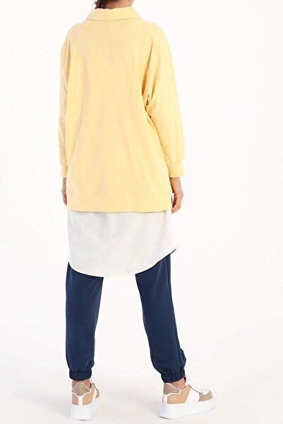 ALLDAY Ecru-İçlik Cotton Shirt Skirt