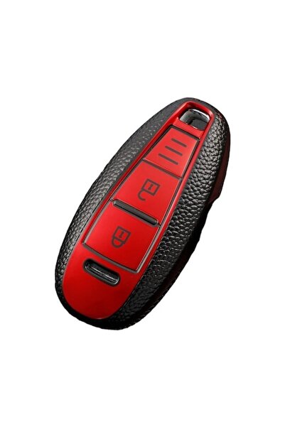 OEM Red Key Cover for Suzuki Vitara, Swift, Ignis, Kizashi, SX4, Baleno, Ertiga, Samurai, S-Cross