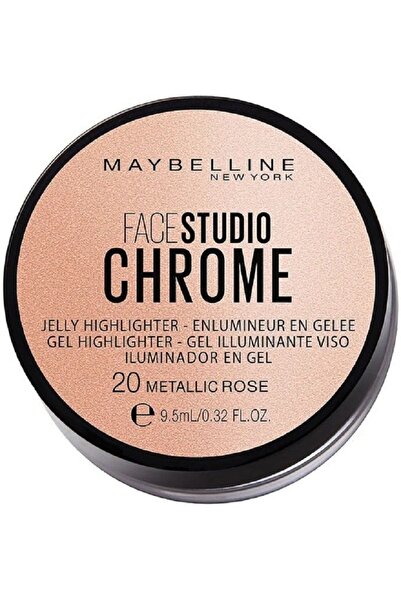 Maybelline New York Iluminator Maybelline Face Studio Chrome Jelly Highlighter - 20 Metallic Rose