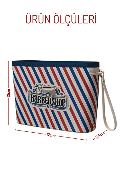 Nandy Home Чоловіча сумка для подорожей та пляжу з малюнком «Barber Shop» - органайзер для валізи