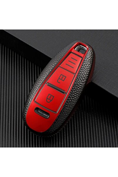 OEM Red Key Cover for Suzuki Vitara, Swift, Ignis, Kizashi, SX4, Baleno, Ertiga, Samurai, S-Cross