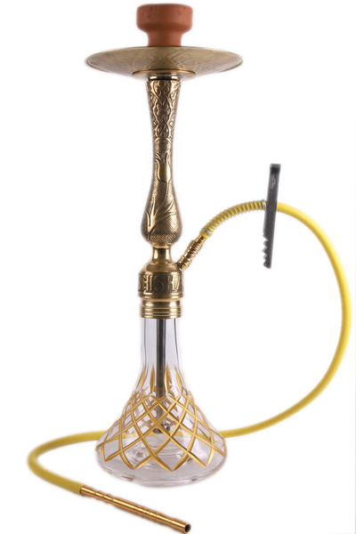 mit nargile dukkani Tulip Puff Altın Kesme Şişeli Set