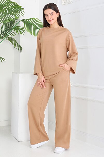 TOFİSA Широкі штани з двома нитками, спортивний костюм Biskuvi - 27717-BISKUVI