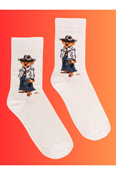 Shuttle Park Special Series Happy Colorful Bear Teddy Socks Fun Comfortable Stylish Design Style Socks