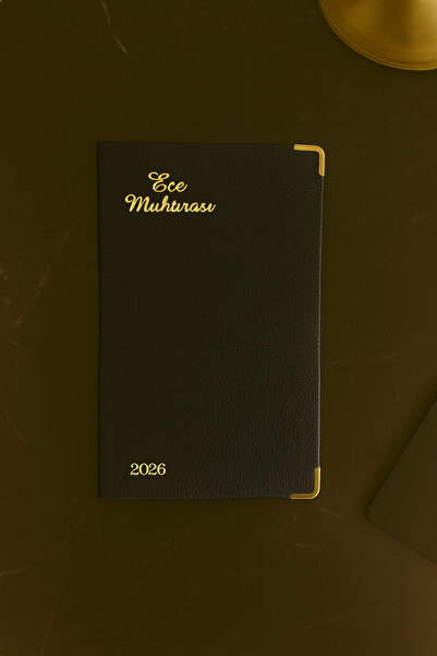 Ece Ajandası 4dl Karaköy 2026 8,5x16 Haftalık Ajanda Çizgili Siyah