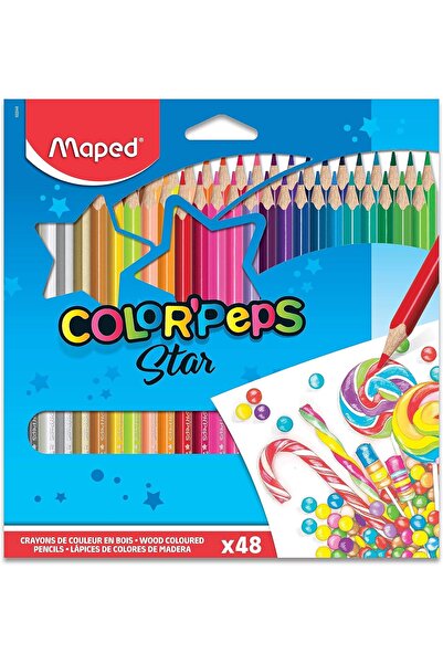 Maped Color'Peps Triangular Colored Pencils Pack Of 48