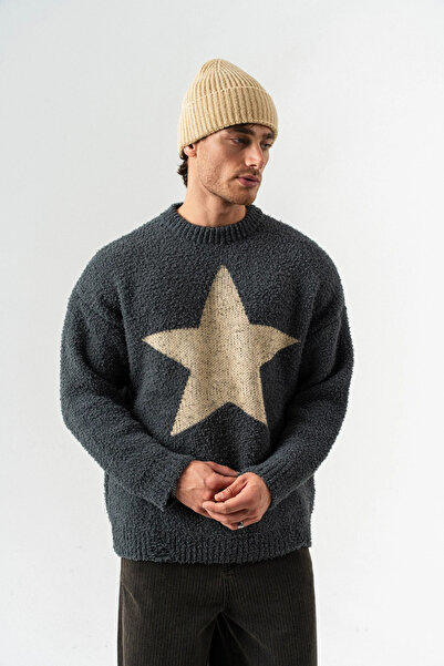 go gang own Star Bisiklet Yaka Teddy Kumaş Kazak
