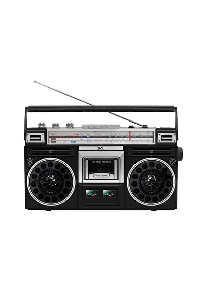 Sal RRT BROOKLYN Stereo Cassette Player with Radio, Bluetooth, USB, microSD, MP3, Recording