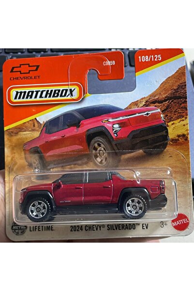 HOT WHEELS نموذج سيارة شيفروليه سيلفرادو EV 2024 من ماتشبوكس بمقياس 1:64 من ا...