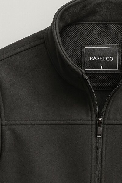BASEL.CO Μπουφάν Premum Basic εφαρμοστό Suede