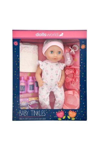 Generic Baby Tinkles 15 inch Drink & With et Doll Sleeping Eyes Deluxe Outfit...