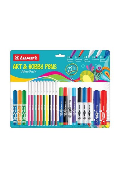 Generic Pack Of 22 Art Ands Hobby Pens Value Picludested Markers, 10 Coloring...
