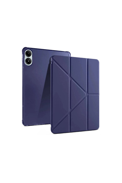 CT STONES حافظة تابلت ريدمي باد برو 12.1 مارس مع حامل قلم - أزرق داكن