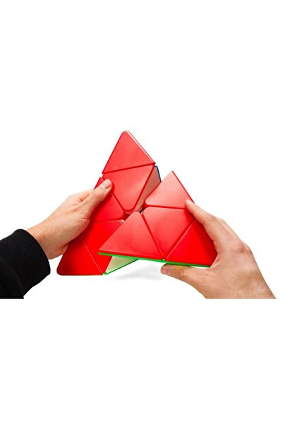 QY TOYS Vârf de pui Rubik Piramida Gigant QiMing Plus Pyraminx (27,5 cm), Jucarie Educativa