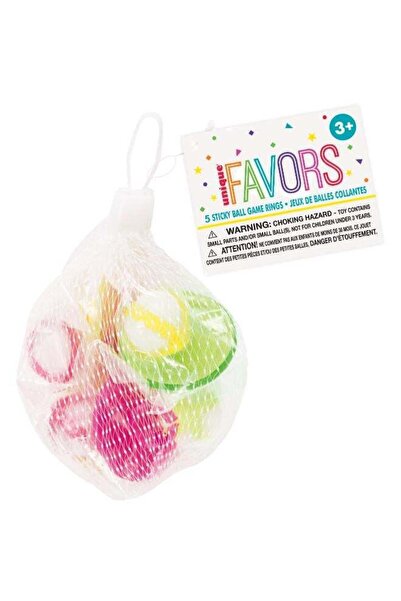 Generic Pack Of 5 Sticky Ball Game Ring