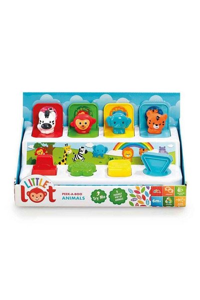 Generic Little Lot Peek-A-Boo Animals |Press, Turn & Flip The Buttons And Col...