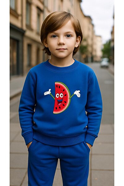 playwear Παιδικό Φούτερ Σετ με στάμπα ΚΑΡΠΟΥΖΙ για Κορίτσια και Αγόρια, με λα...