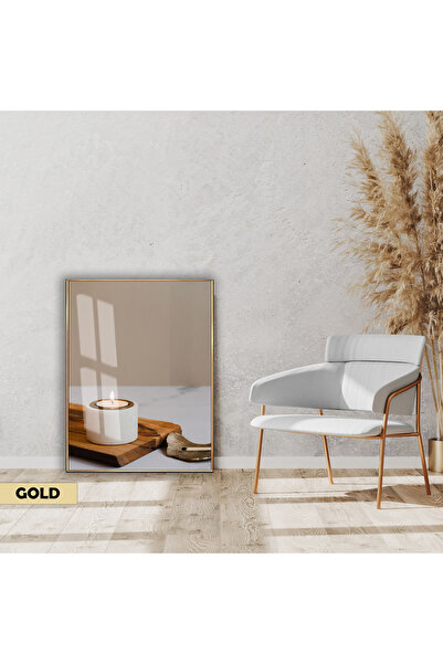 Harikabirev | Soft |   Decoration White-Brown Candle Model |   Framed Glass T...