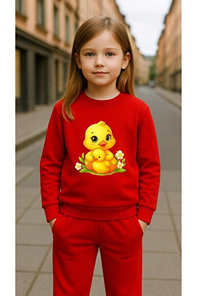 playwear Παιδικό Φούτερ Σετ Ρούχων με Στάμπα CUTE DUCKS για Κορίτσια και Αγόρ...