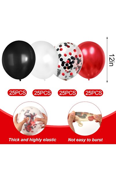 OEM Set of 100 High-Quality 12-inch Multicolor Latex Balloons
