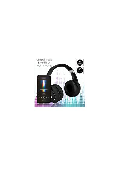 V-TAC Wireless Bluetooth Headphones, Black, Battery capacity: 500mAh.