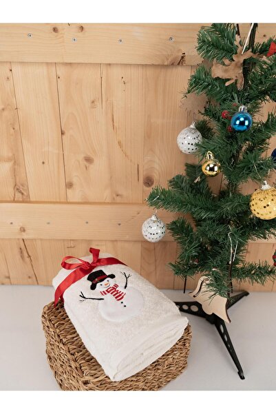 Baveno Pamuklu 2'li 40x70 cm Modern Nakışlı Hediyelik Havlu & Havlu Seti