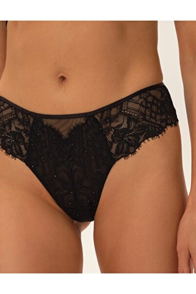 ESOTIQ Chiloți de damă cu decupaj elegant în față și dantelă florală la spate | Odie