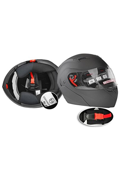 No branded Casca moto modulabila neagra "L"