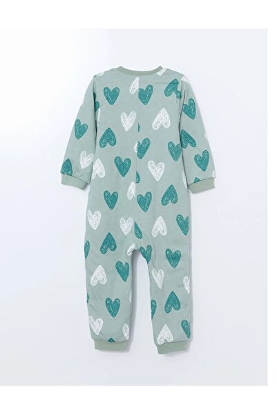 LC Waikiki Lcw Baby 1.6 Tog Green Crew Neck Long Sleeve Printed Baby Girl Sleeping Bag