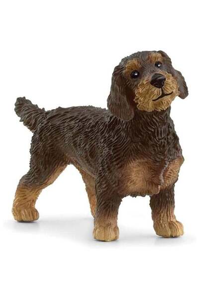 Generic Farm World Wire-Haired Dachshund Dog Figure (6.6 X 2.03 X 3.81 Cm, Br...